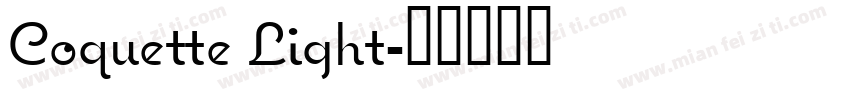 Coquette Light字体转换
